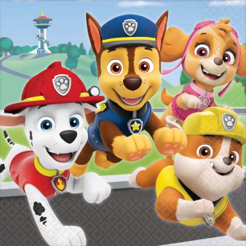 Paw Patrol Adventure Lunch Napkins - Click Image to Close